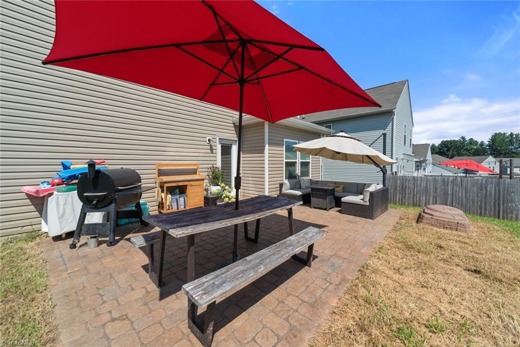 1028 Bitting Hall Circle Rural Hall, NC 27045 - Photo 25 of 28 20 ft. paver patio