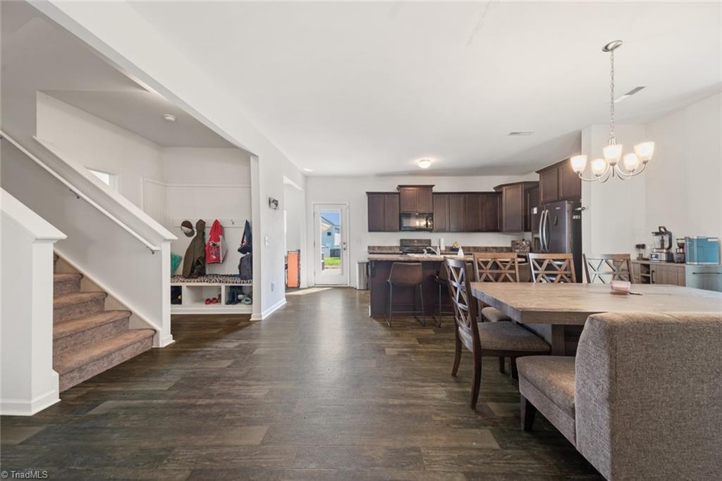 1028 Bitting Hall Circle Rural Hall, NC 27045 - Photo 6 of 28 centrally located turned stairs