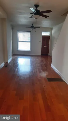 a view of a livingroom with a window