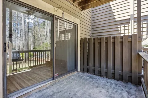 a view of a balcony