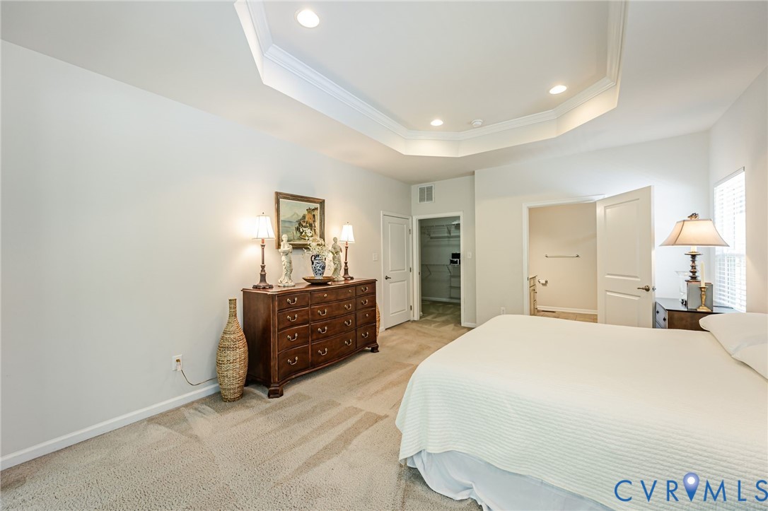 7435 Wicks Road Williamsburg, VA 23188 - Photo 43 of 82 Primary Suite with Recessed lighting illuminates a