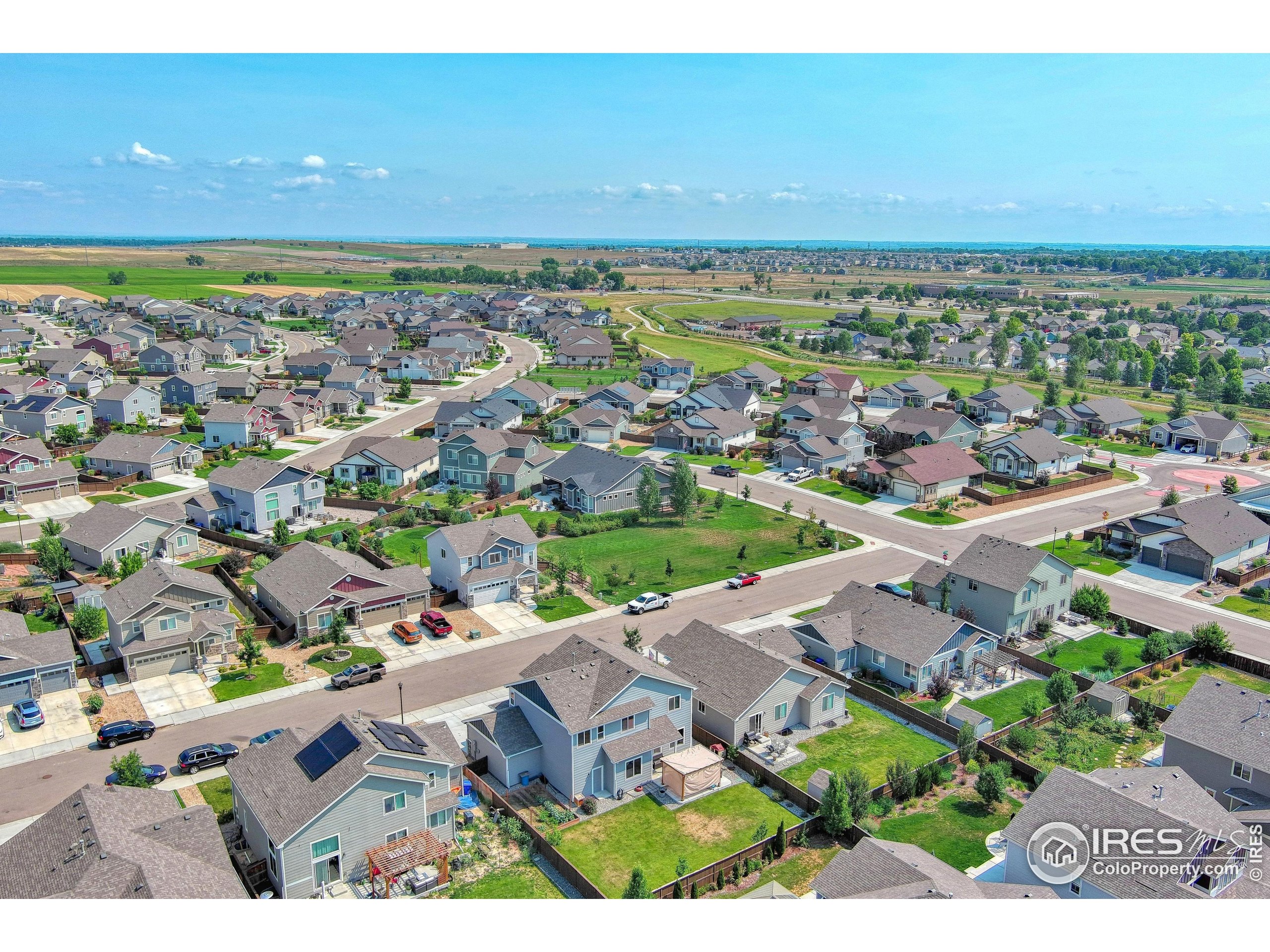 1866 Egnar Street Loveland, CO 80538 - Photo 25 of 28 an aerial view of a city