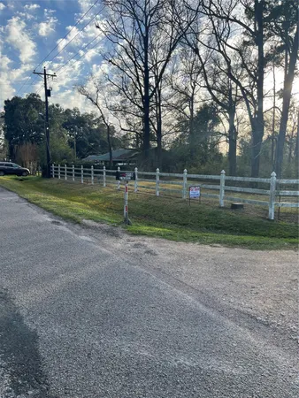 a view of backyard with green space