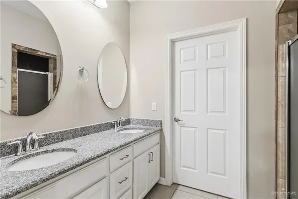 a view of a room with rack on the wall