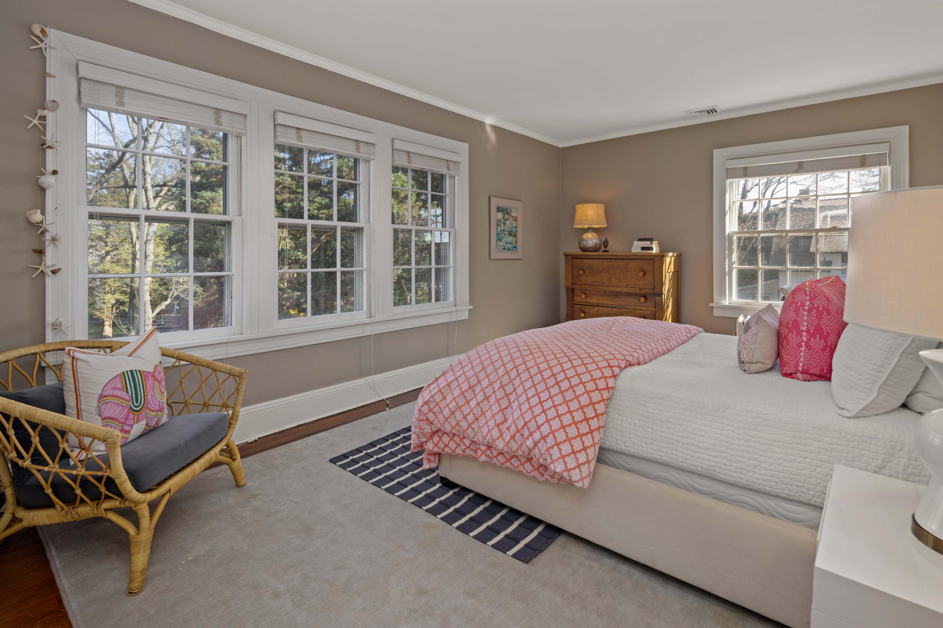 3 Edgehill Drive Darien, CT 06820 - Photo 29 of 40 a bedroom with a bed and wooden floor