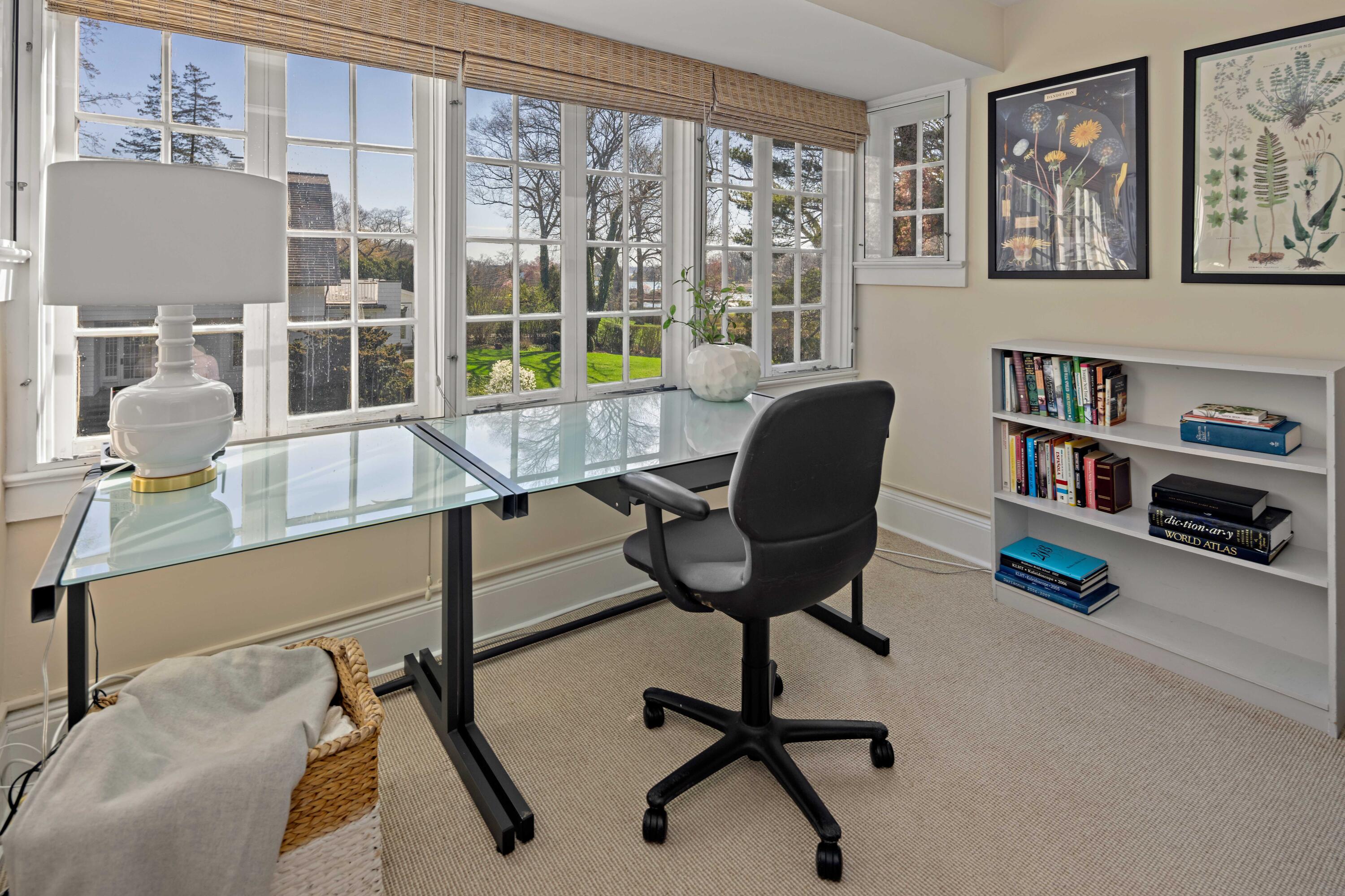 3 Edgehill Drive Darien, CT 06820 - Photo 32 of 40 a view of a workspace with furniture and a window