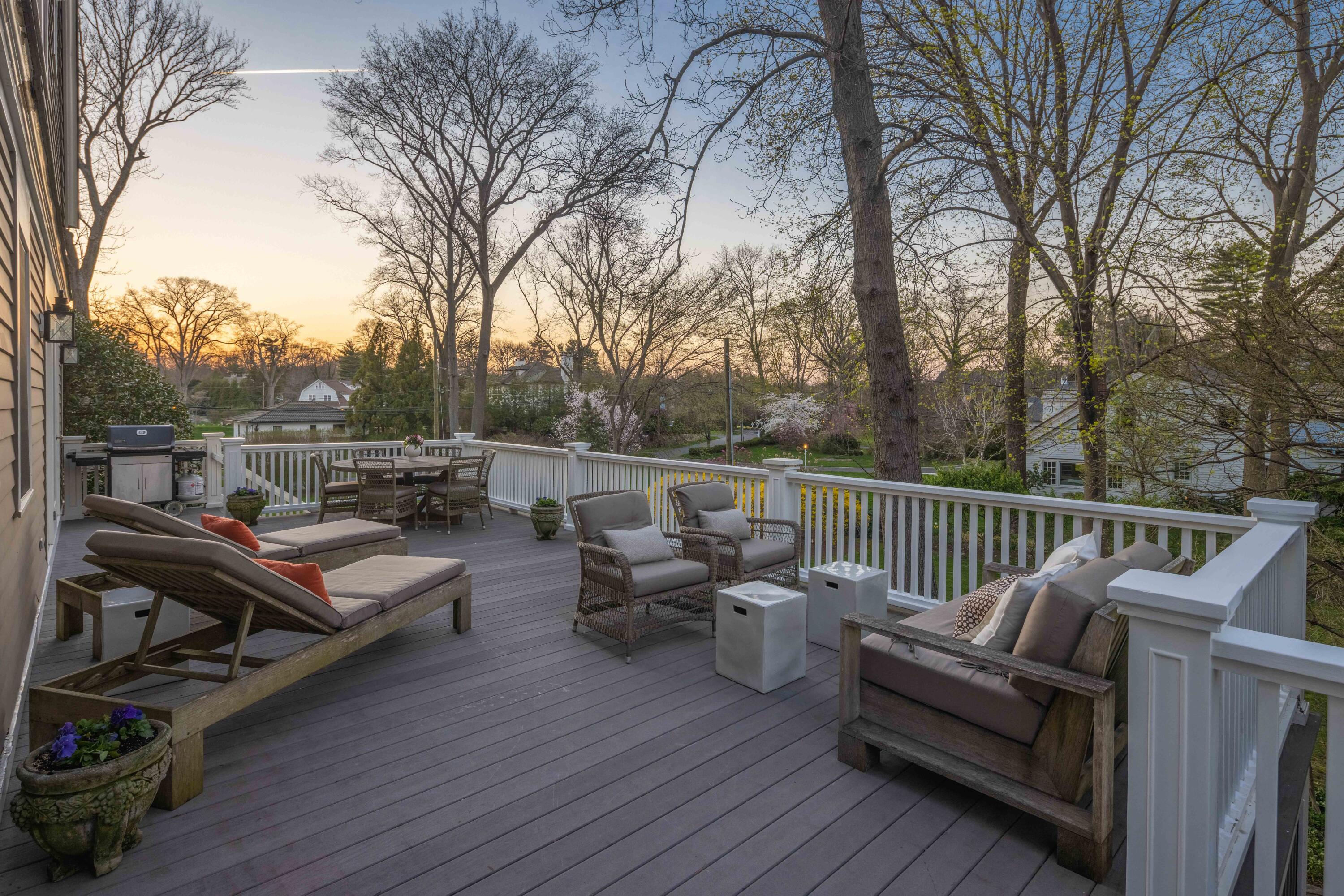 3 Edgehill Drive Darien, CT 06820 - Photo 37 of 40 a view of a roof deck with furniture