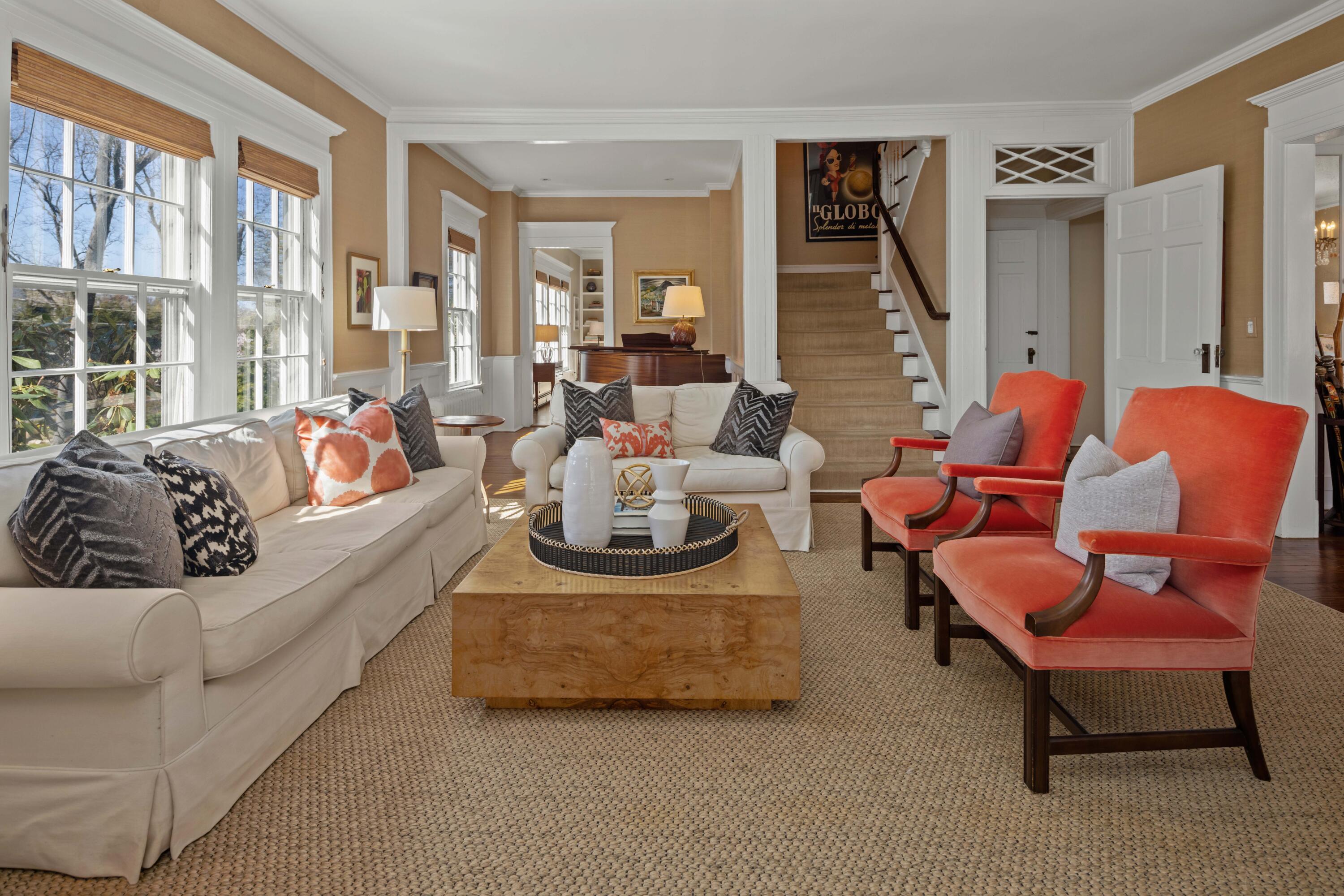 3 Edgehill Drive Darien, CT 06820 - Photo 6 of 40 a living room with furniture and a large window