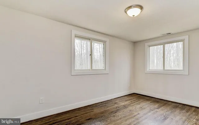 a view of an empty room