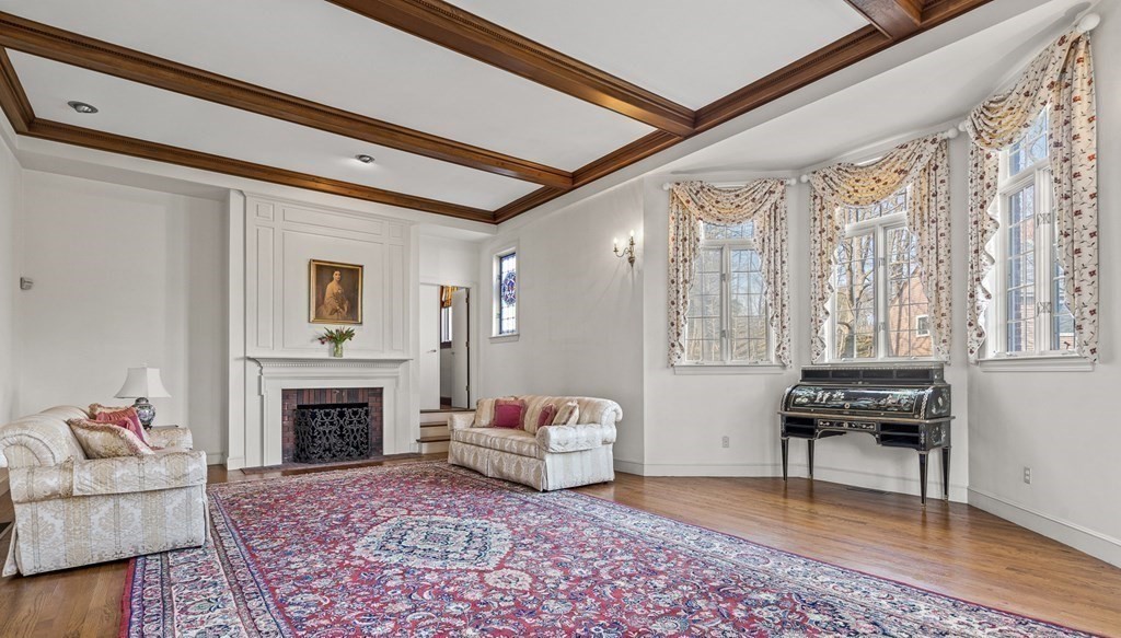 3 Myopia Road Winchester, MA 01890 - Photo 6 of 39 a living room with furniture and a fireplace