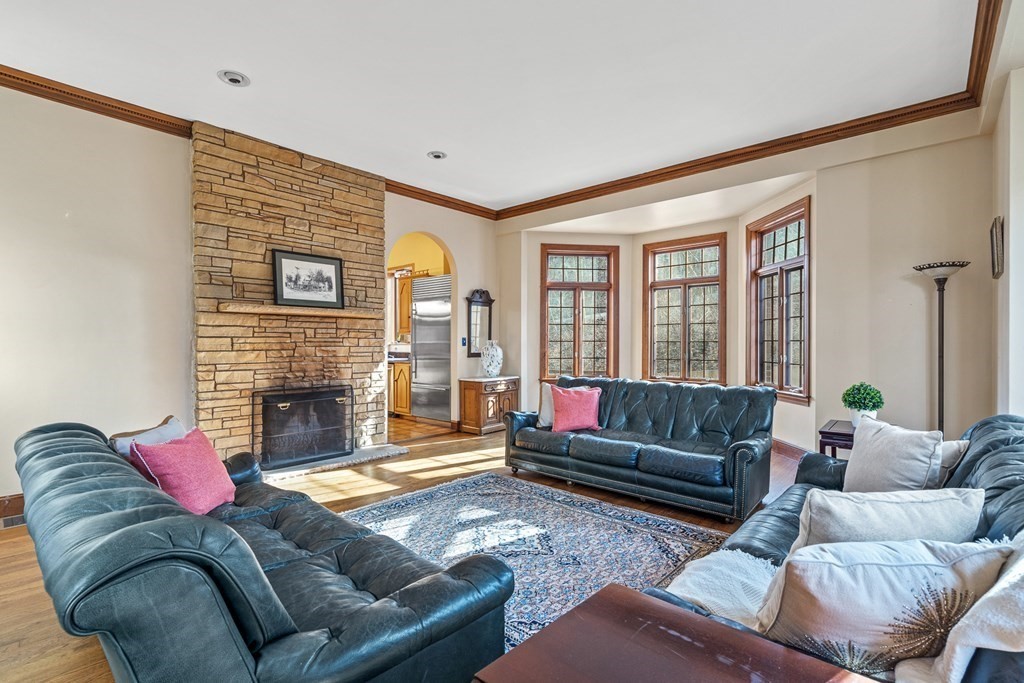 3 Myopia Road Winchester, MA 01890 - Photo 10 of 39 a living room with furniture window and a fireplace
