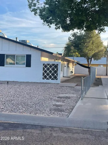 a backyard of a house