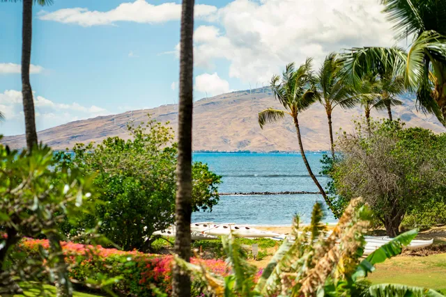 a view of a tall building with a swimming pool
