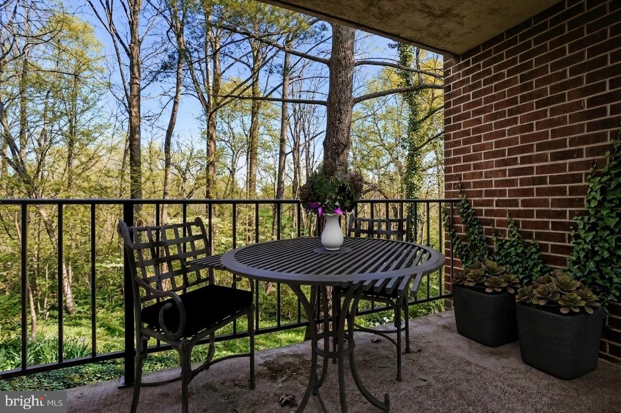 1552 Northgate Square, Unit 12B Reston, VA 20190 - Photo 14 of 29 Balcony, trees and private views