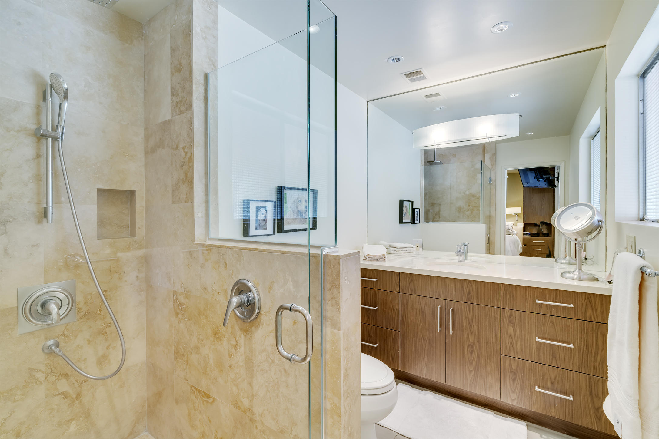 70110 Chappel Road Rancho Mirage, CA 92270 - Photo 13 of 26 a bathroom with a double vanity sink mirror and bathtub