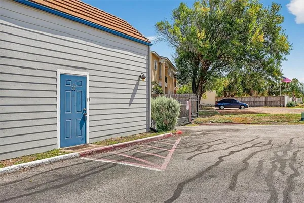 a view of a volley ball court