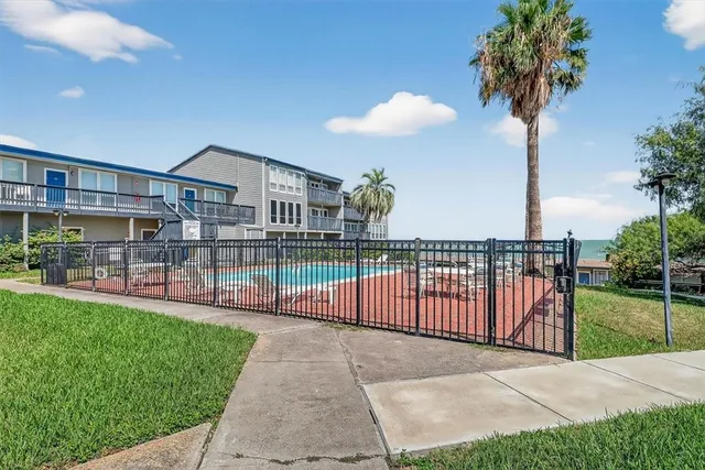 a view of a backyard with a garden