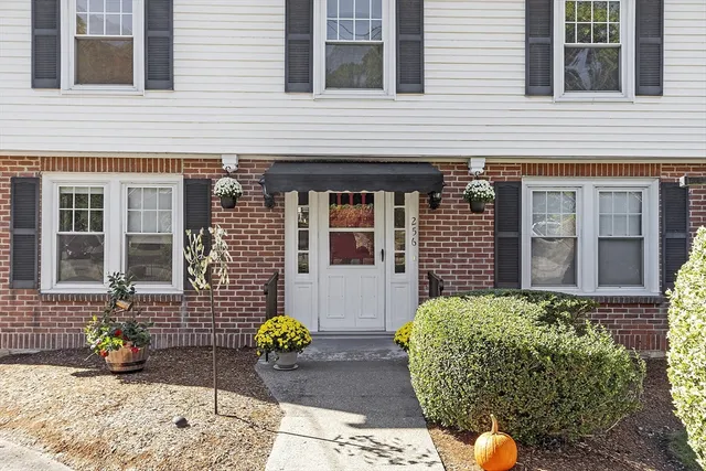 a front view of a house
