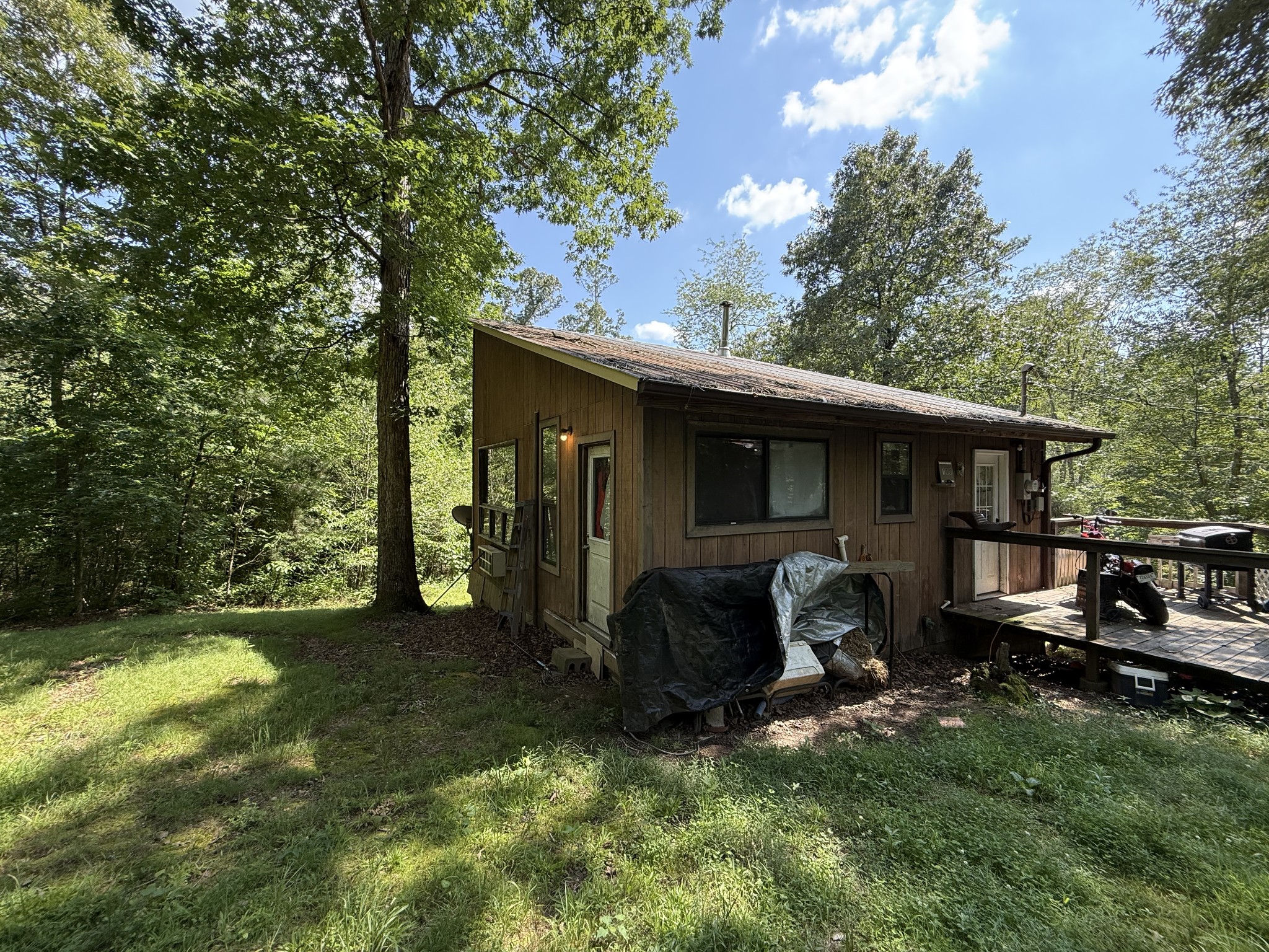 180 Webb Road Summertown, TN 38483 - Photo 4 of 25 a view of a barn in the back yard