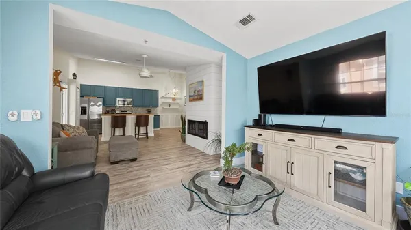 a view of livingroom with bathroom