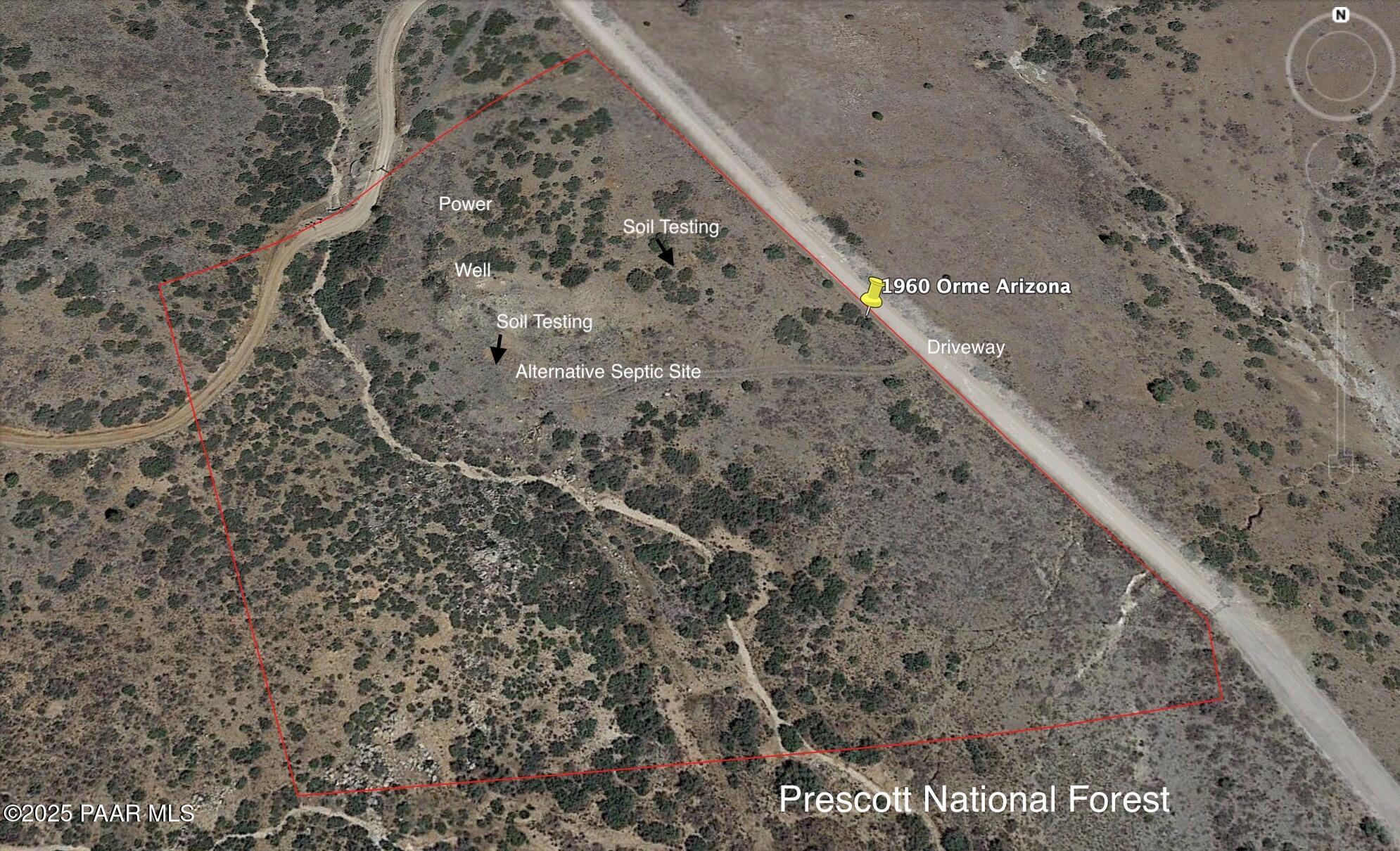 1960 South Orme Road Dewey, AZ 86327 - Photo 11 of 13 a view of a yard with a large tree