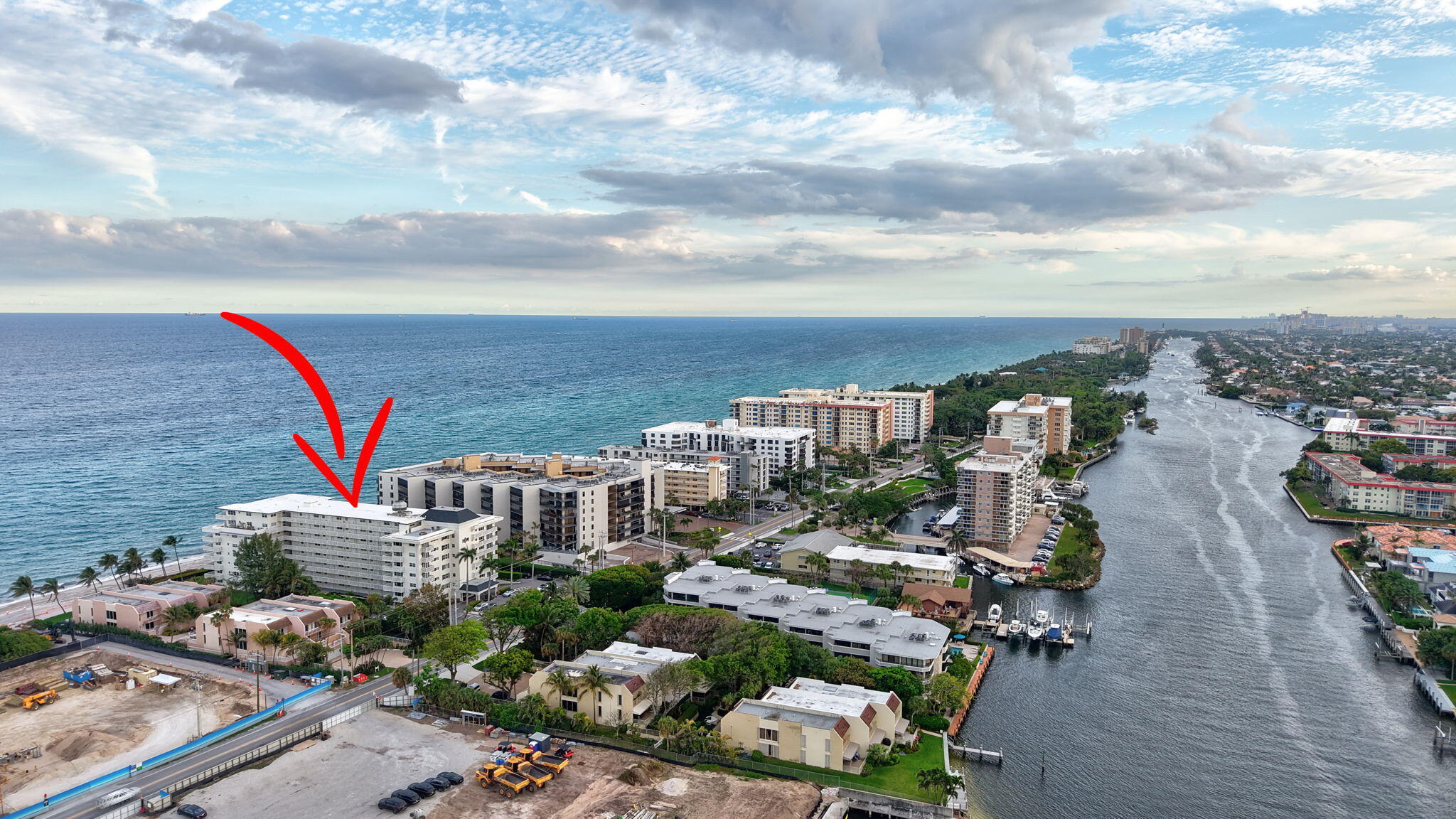 1169 Hillsboro Mile, Unit 109 Hillsboro Beach, FL 33062 - Photo 14 of 18 an aerial view of residential houses with outdoor space