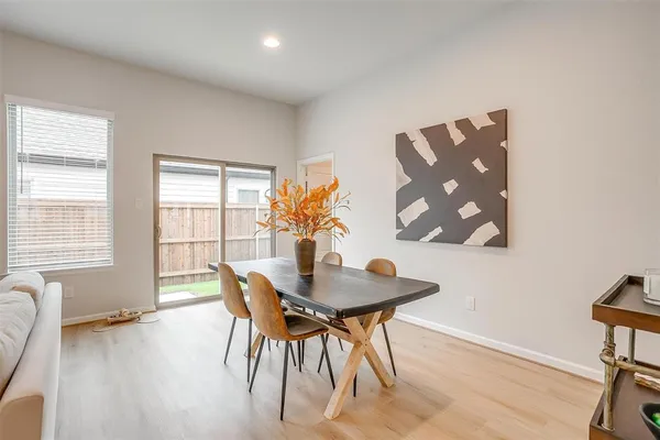 a workspace with furniture and window