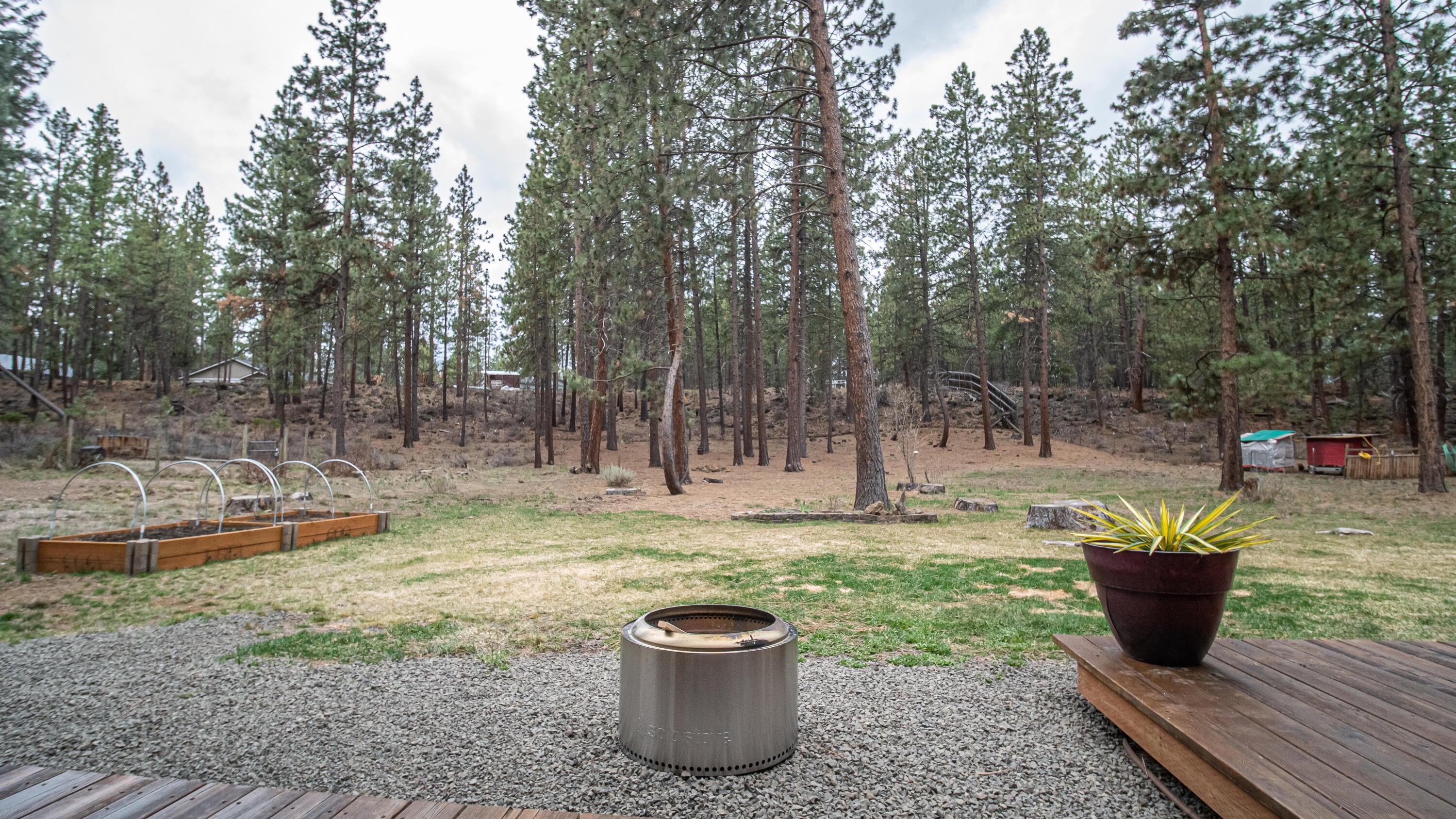 60129 Agate Road Bend, OR 97702 - Photo 34 of 41 Garen beds and sprinklers