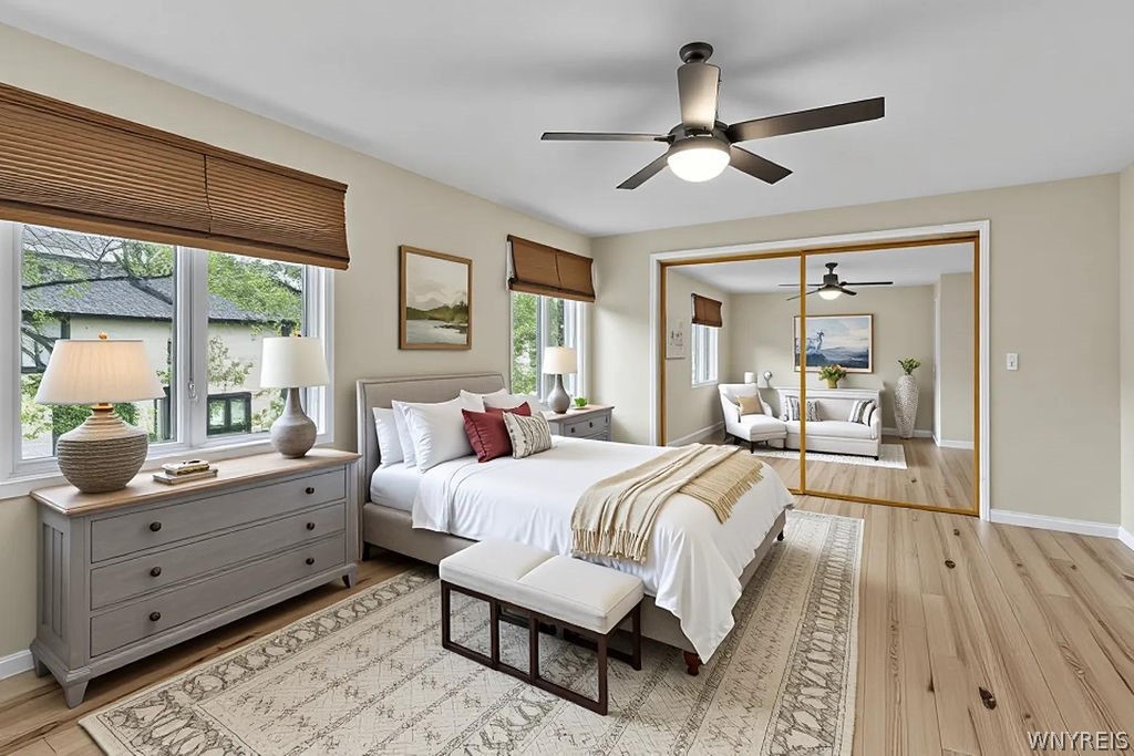 1202 Charlesgate Circle Amherst, NY 14051 - Photo 25 of 35 Primary bedroom with new ceiling fan, virtually st