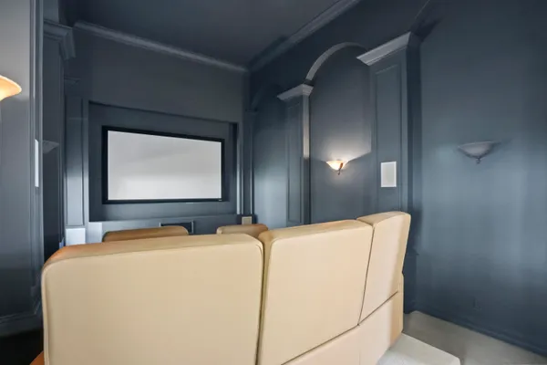 a view of an empty room with a closet