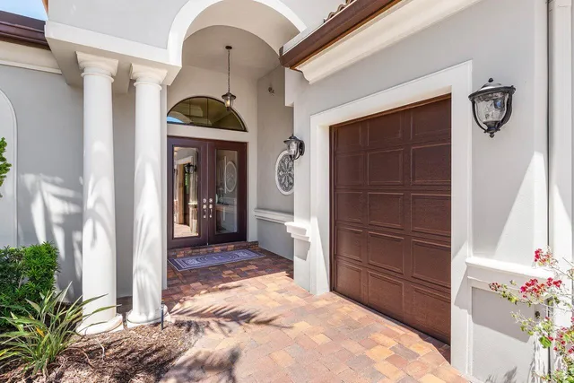 a view of a entryway door of the house