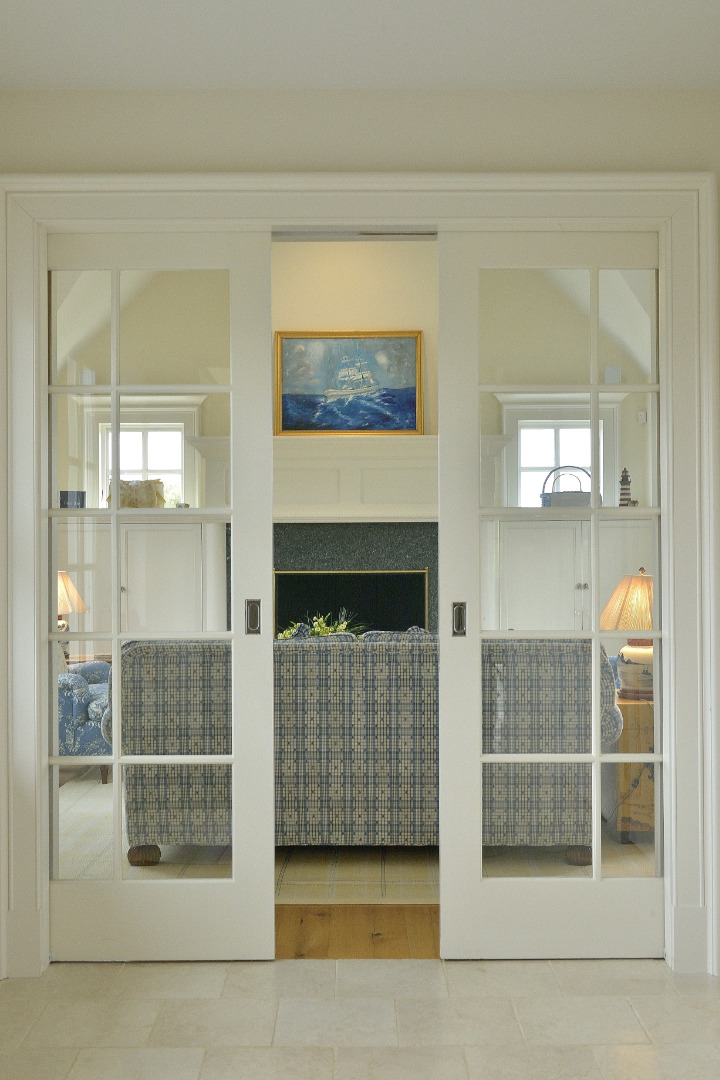 17 Wannacomet Road Nantucket, MA 02554 - Photo 17 of 36 Soundproof Living Room with pocket doors and wood-burning fireplace