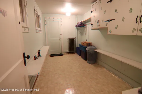 a view of a room with a sink and yard