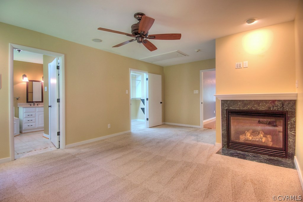 3010 Long Oaks Road Midlothian, VA 23112 - Photo 15 of 30 a view of an empty room with a fireplace