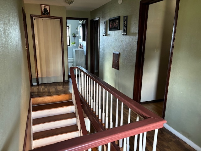 815 North 2nd Street Rochelle, IL 61068 - Photo 25 of 52 a view of staircase with wooden floor and a window