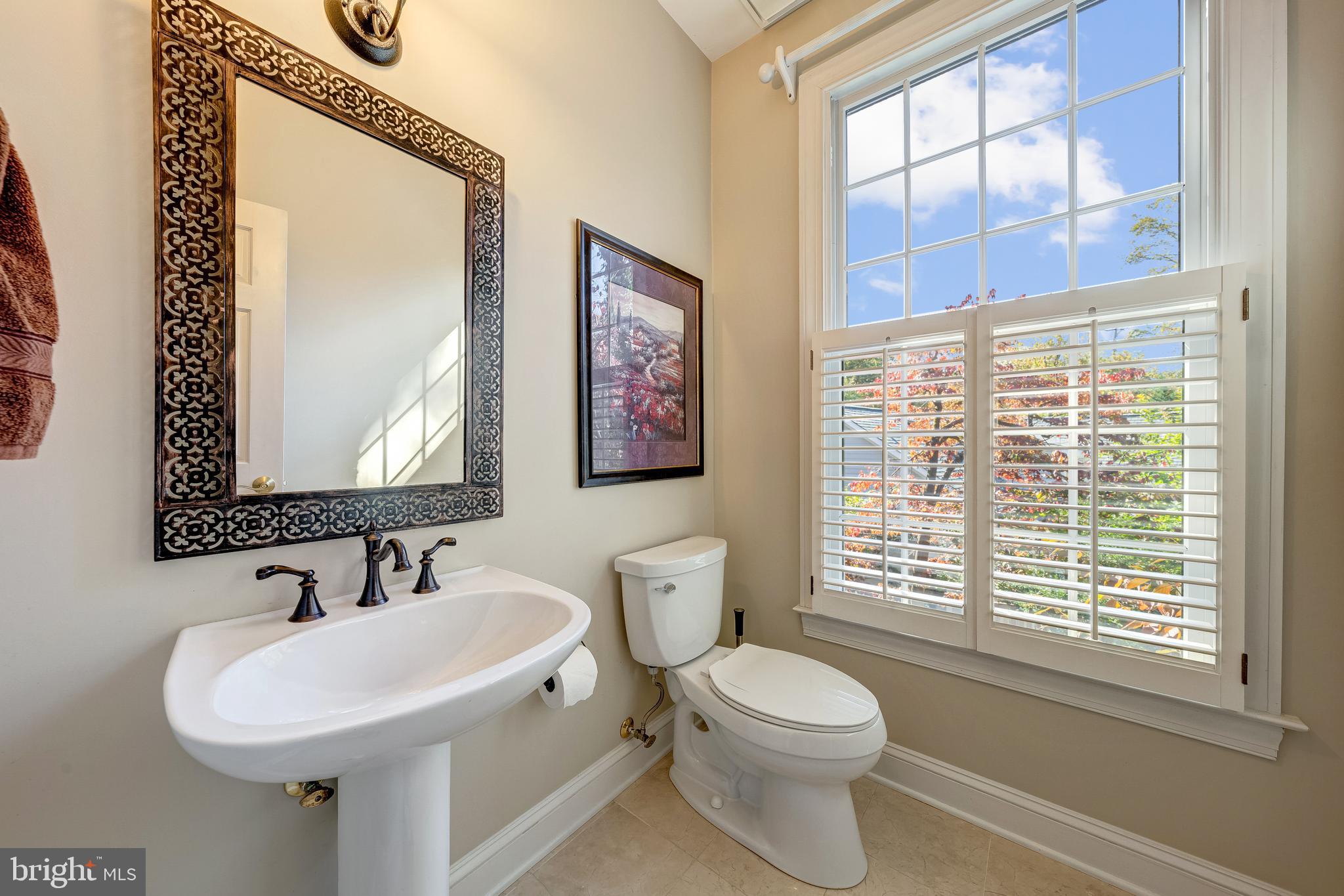 1854 Valley Wood Road McLean, VA 22101 - Photo 29 of 70 POWDER ROOM HAS GREAT NATURAL LIGHT