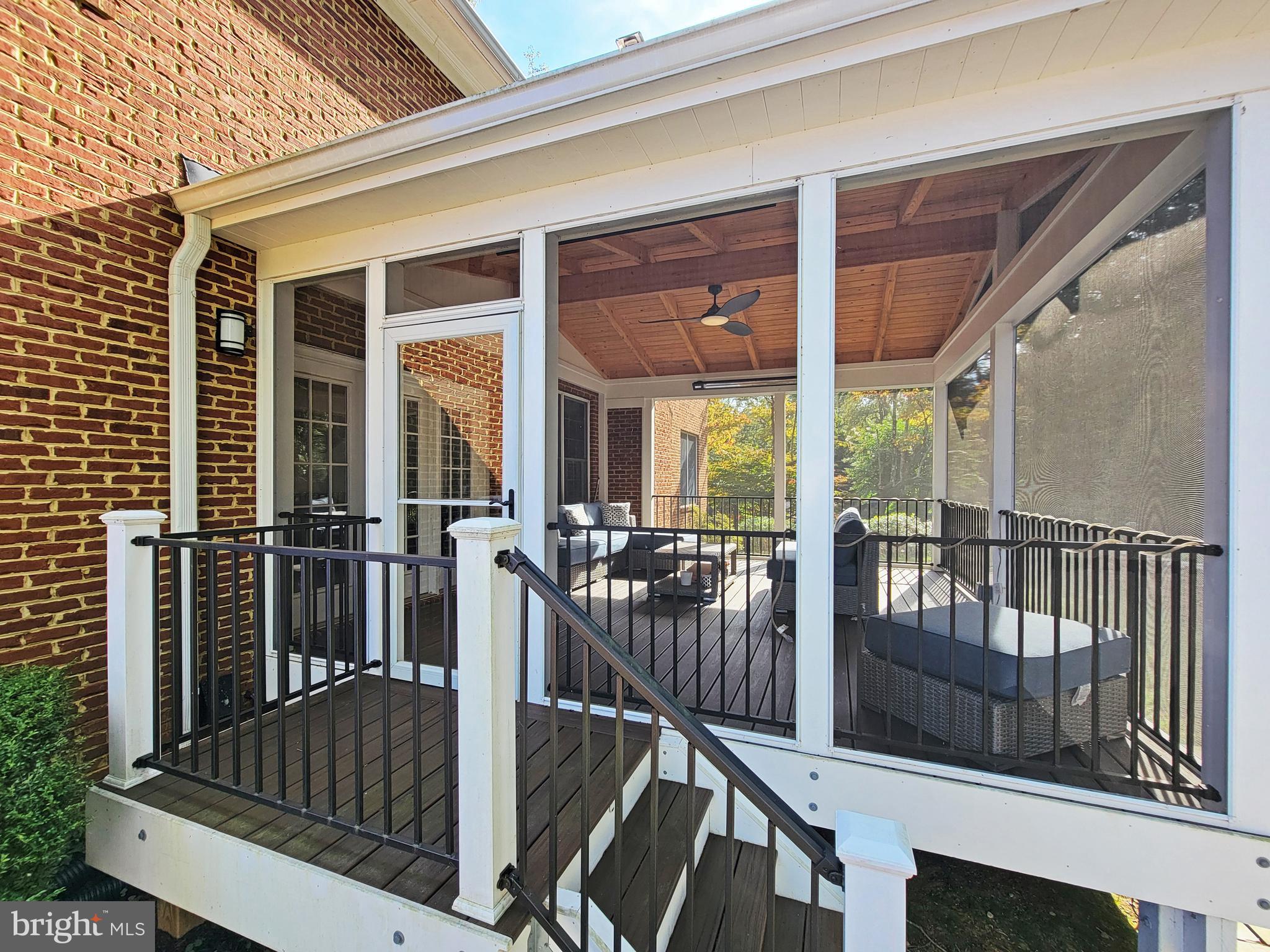 1854 Valley Wood Road McLean, VA 22101 - Photo 53 of 70 PORCH EXITS TO A PRIVATE FLAGSTONE PATIO