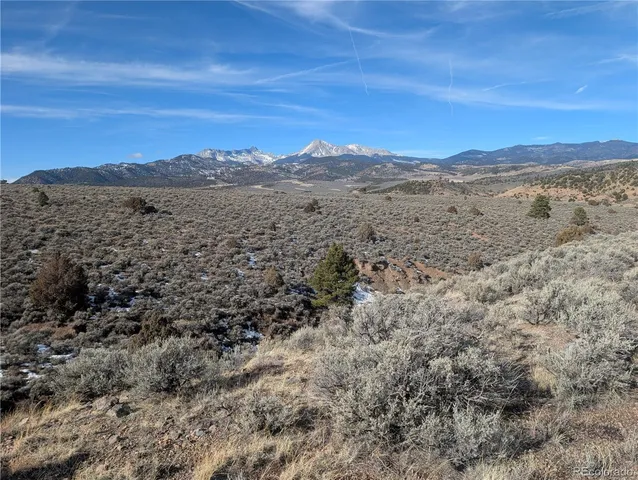 a view of an outdoor space and mountain view