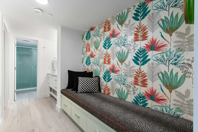 a view of livingroom with washer and dryer