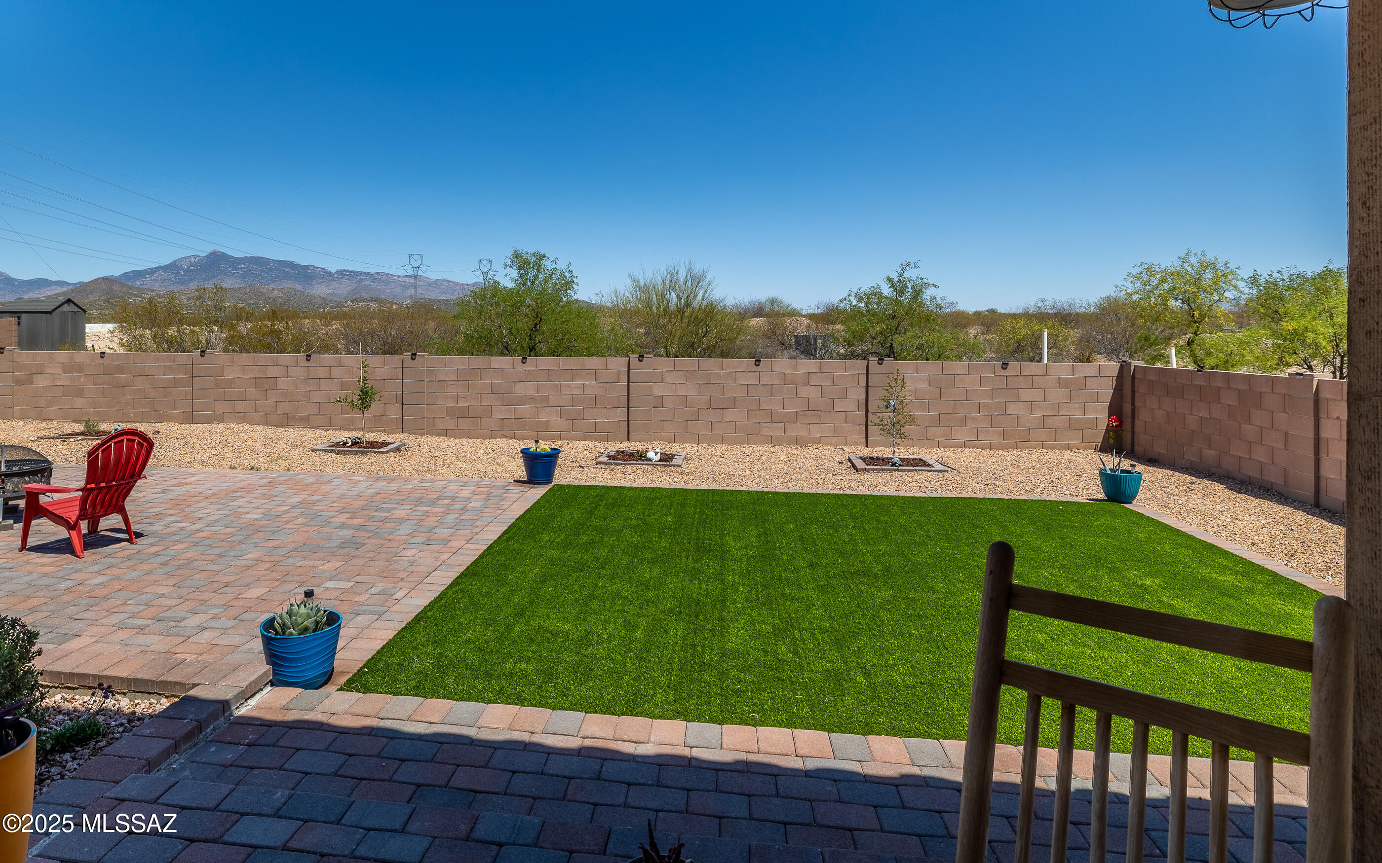 12123 Creosote Valley Road Vail, AZ 85641 - Photo 18 of 46 a view of a garden with an outdoor space