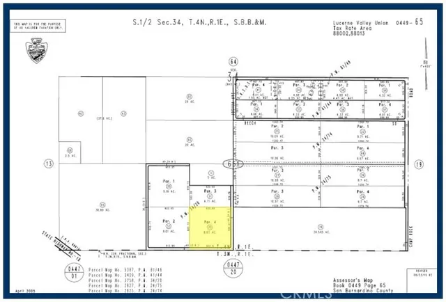 $24,000 | 8-ac Cheshire Road, Lucerne Valley, CA 92356