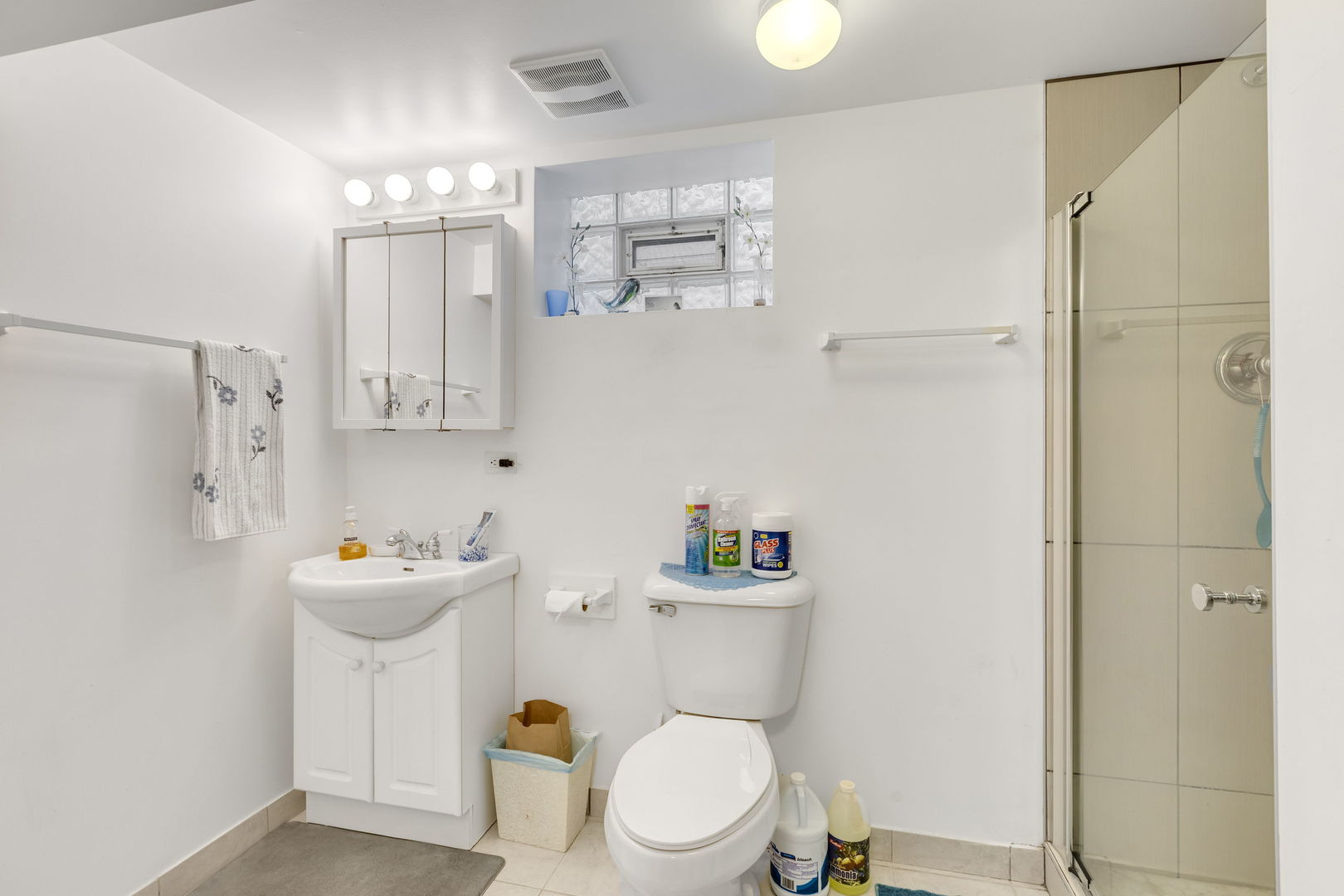 3253 North Austin Avenue Chicago, IL 60634 - Photo 14 of 16 a bathroom with a sink a toilet and shower