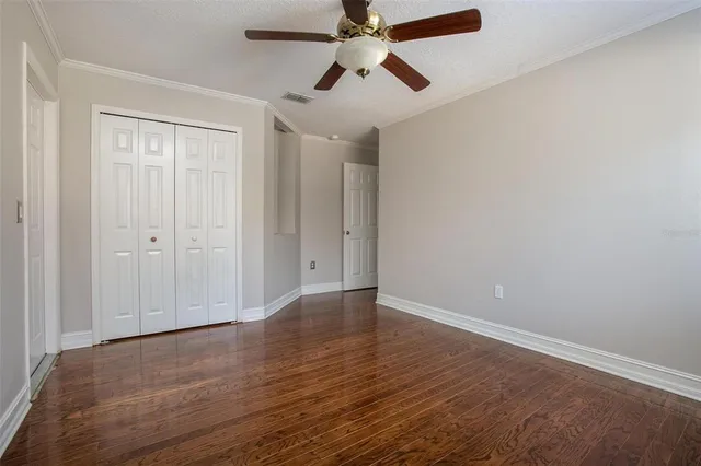 wooden floor in an empty room