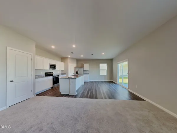 a view of kitchen and sink