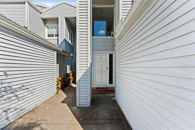 a view of a house with a door