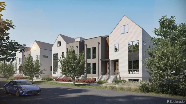 a view of street along with houses