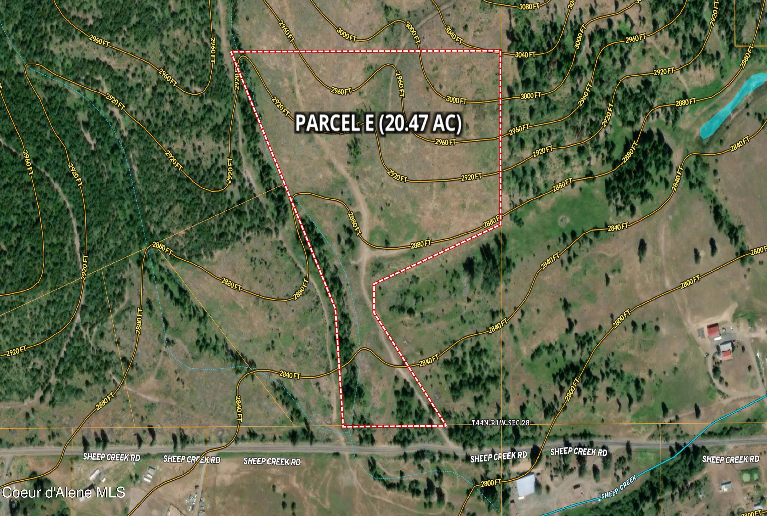 1175 Sheep Creek, Unit PARCEL St. Maries, ID 83861 - Photo 9 of 9 Aerial Map MLS