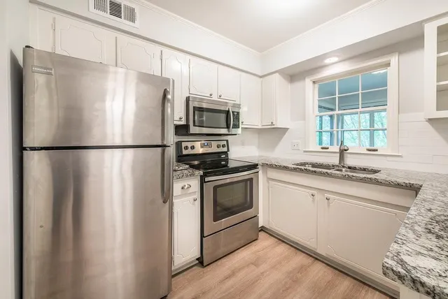 a room with furniture and windows