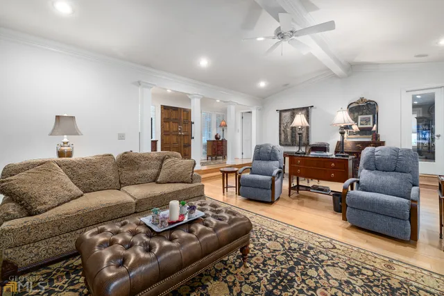 a bedroom with a bed and a cabinets