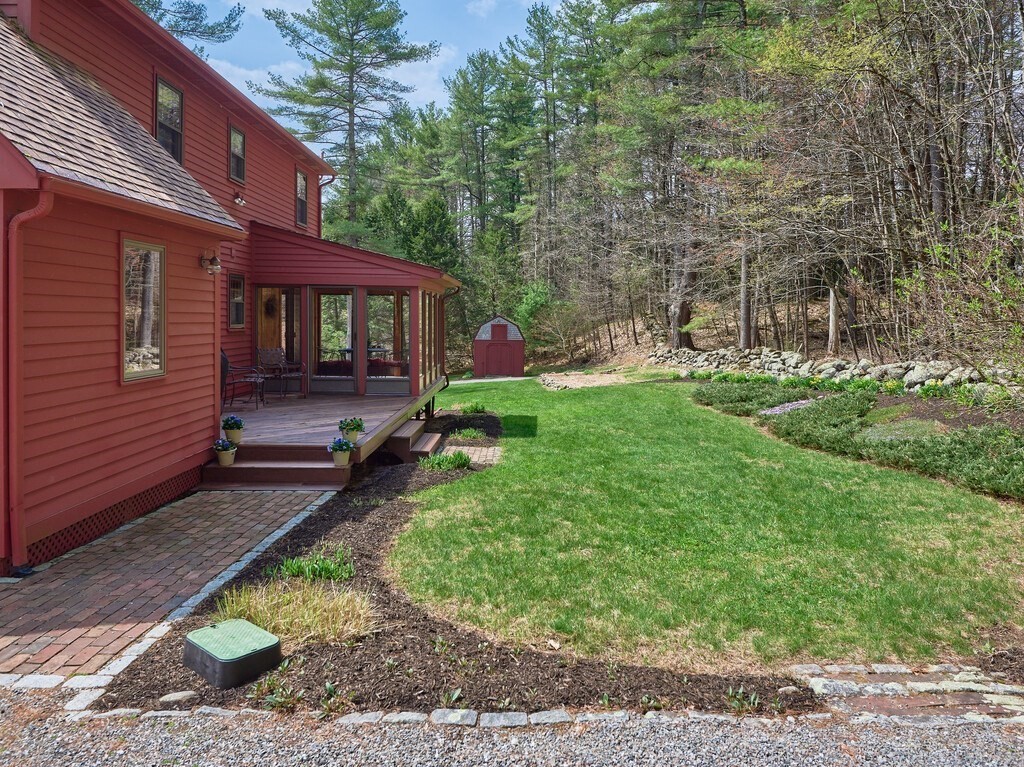532 B Hubbardston Road Princeton, MA 01541 - Photo 31 of 41 a view of a house with backyard and sitting area